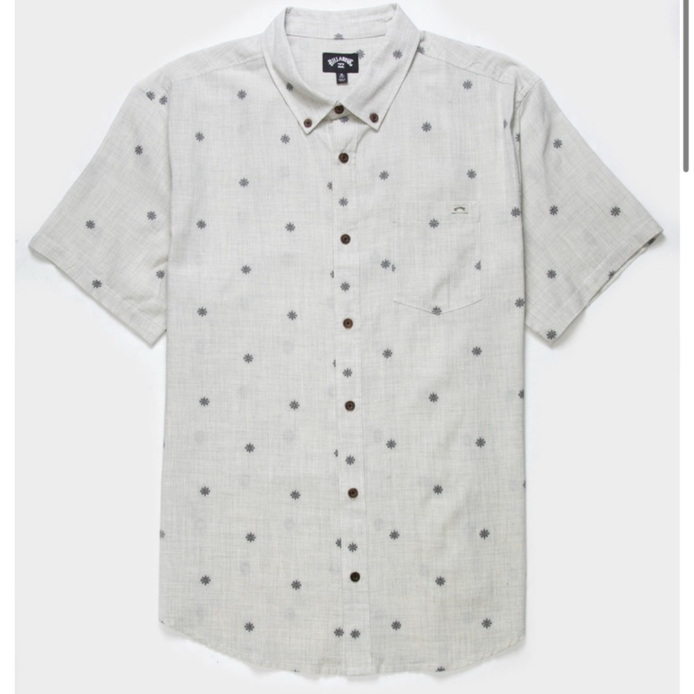 Men's Gray Short Sleeve Shirt